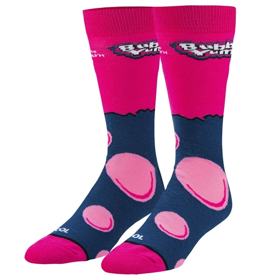 Cool Socks Bubble Yum Gum, Fun Print Novelty Crew Socks for Men