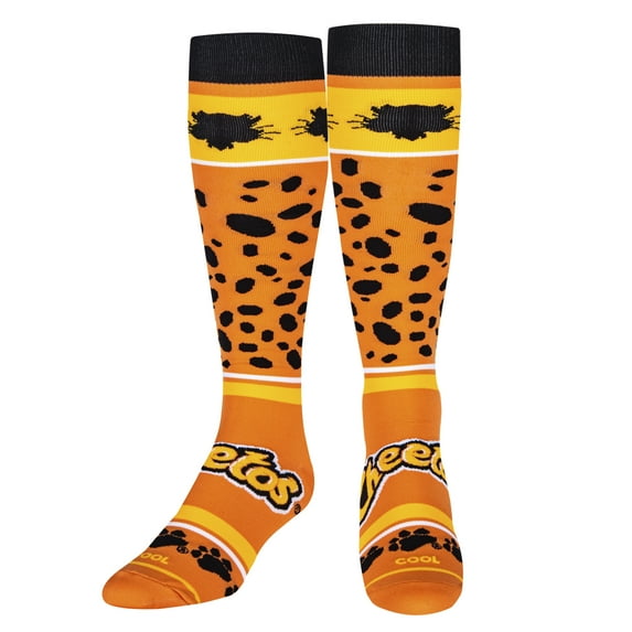 Cool Socks, Cheetos Wild, Fun Novelty Knee High Compression Socks