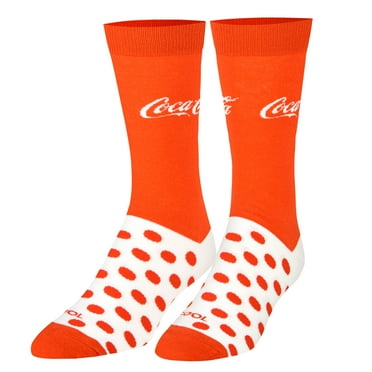 Cool Socks, Coca-Cola, Coke Socks for Men, Fun Novelty Prints, Adult Large