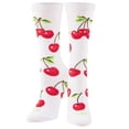 thumbnail image 1 of Cool Socks, Cute Fun Fruit Print Novelty Crew Socks for Women, 1 of 6
