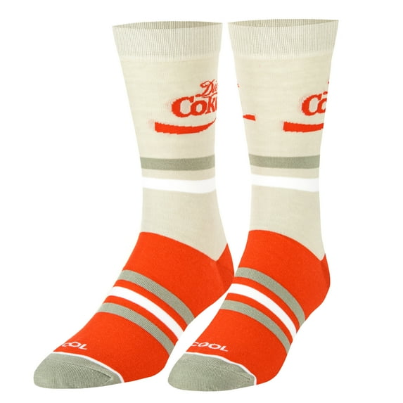 Cool Socks, Diet Coke, Coca-Cola Socks for Men, Fun Novelty Prints, Adult Large