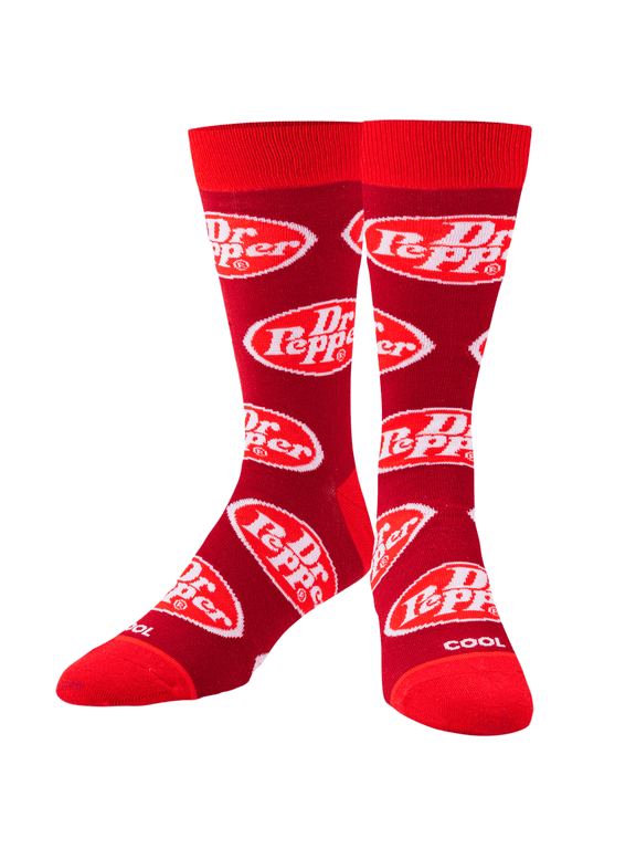 Cool Socks – Dr Pepper Retro Logo Design – Novelty Crew Sock