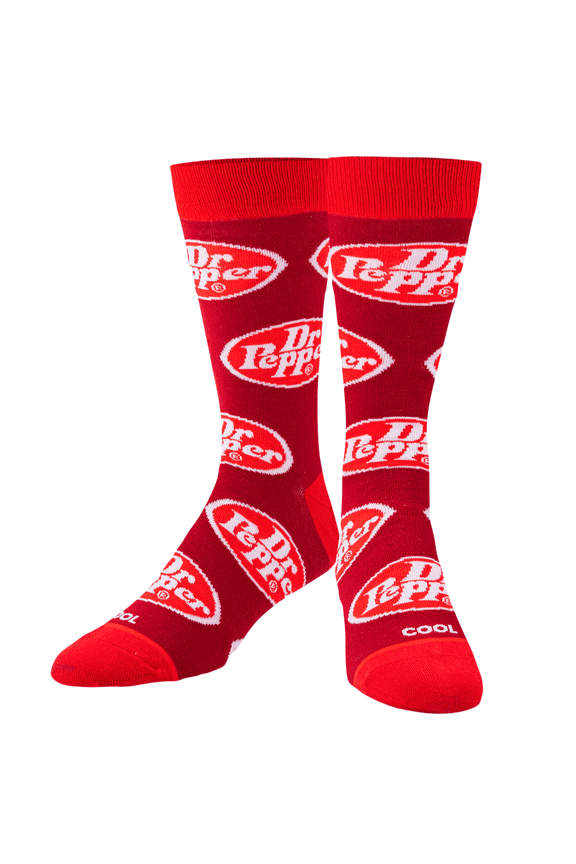 Cool Socks – Dr Pepper Retro Logo Design – Novelty Crew Sock