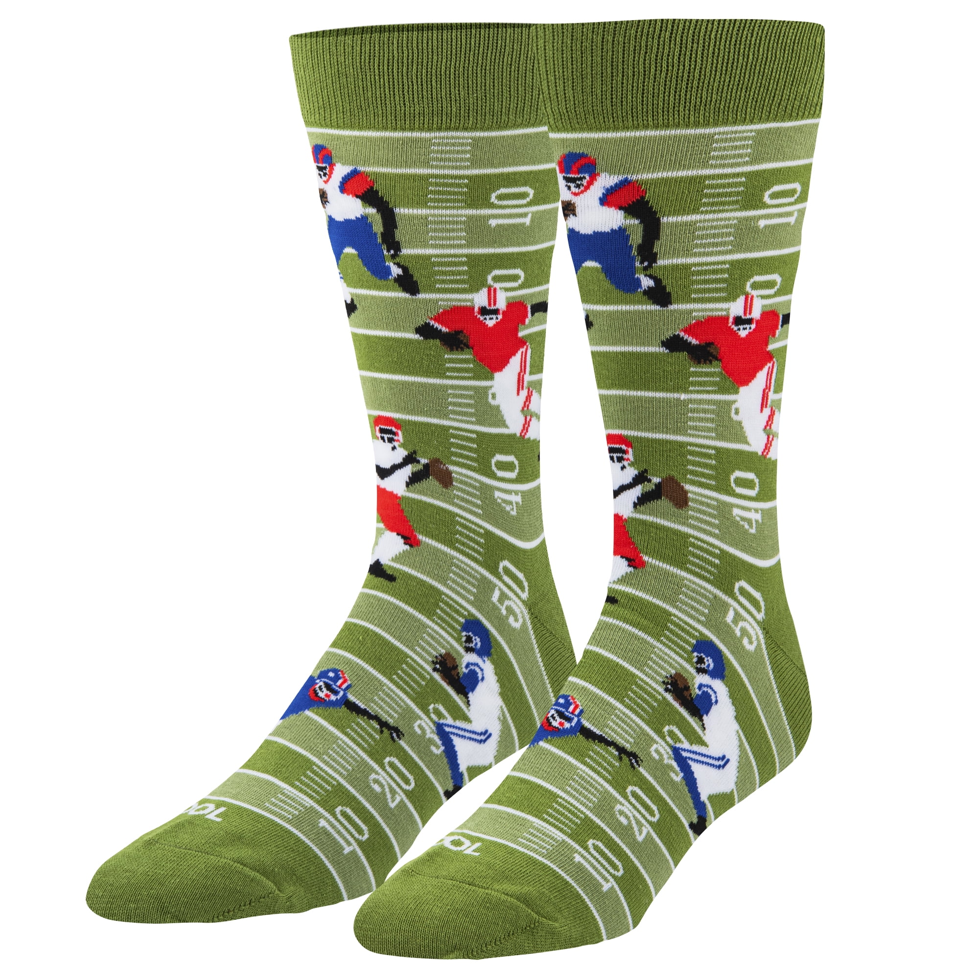 Cool Socks Football Fun Print Novelty Crew Socks for Men - Walmart.com