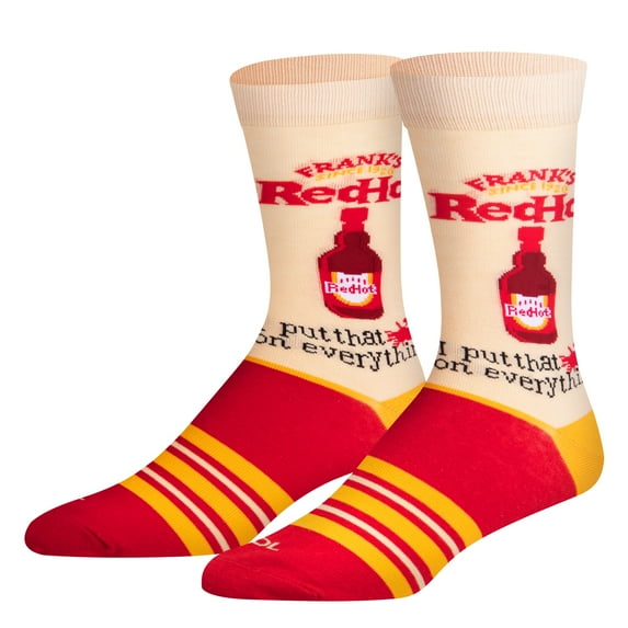 Cool Socks, Franks Red Hot, I Put That On Everything Hot Sauce Funny Gift, Adult