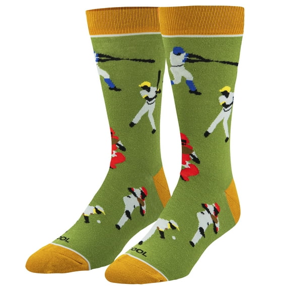 Cool Socks Fun Sports Print Novelty Crew Socks for Men, Various Styles