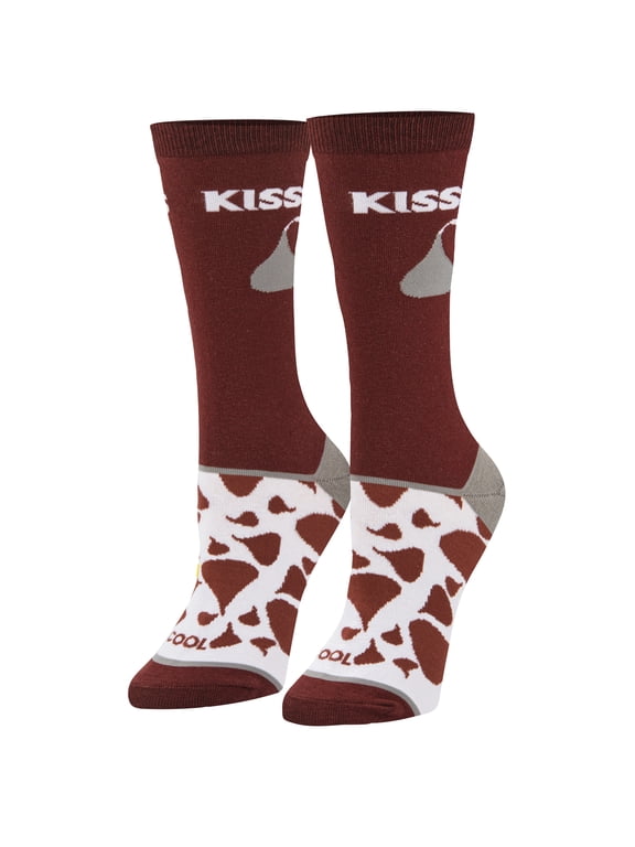 Cool Socks Hershey's Kisses Hershey Fun Crew Socks, Size Medium
