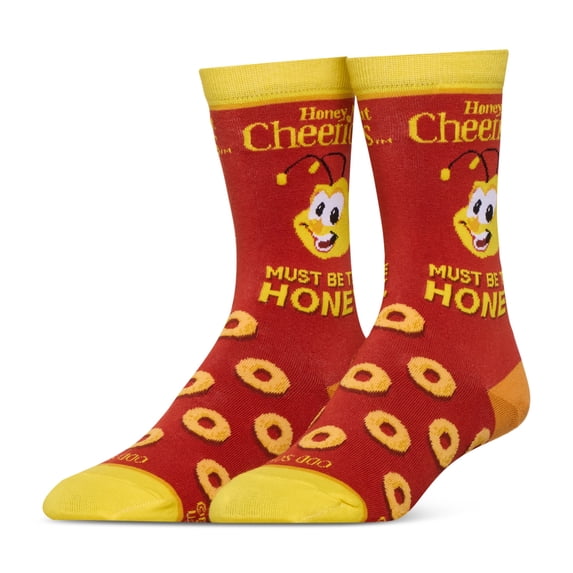 Cool Socks Honey Nut Cheerios General Mills Crew Socks, Size Medium