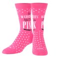 thumbnail image 1 of Cool Socks, Mean Girls Wear Pink Wednesday, Crew Sock, Funny Vibrant Print, 1 of 7