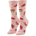 thumbnail image 1 of Cool Socks Melons Fun Print Novelty Crew Socks for Women, 1 of 6