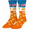 thumbnail image 1 of Cool Socks, Men's Funny Graphic Novelty Sock, Ruffles Flavors Chips, Adult Large, 1 of 7