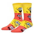 thumbnail image 1 of Cool Socks, Men's Funny Novelty Socks, Spongebob & Patrick Smiley Crew, Adult, 1 of 6