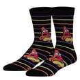thumbnail image 1 of Cool Socks, Men's Funny Novelty Socks, Surprised Patrick Stripes Crew, Adult, 1 of 5