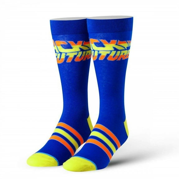 Cool Socks Novelty Crew Socks Men's Women's, Back to the Future, Graphic Print, Large
