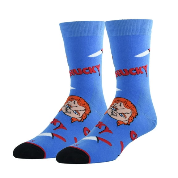 Cool Socks Novelty Crew Socks Men's Women's, Chucky Icons, Graphic Print, Large
