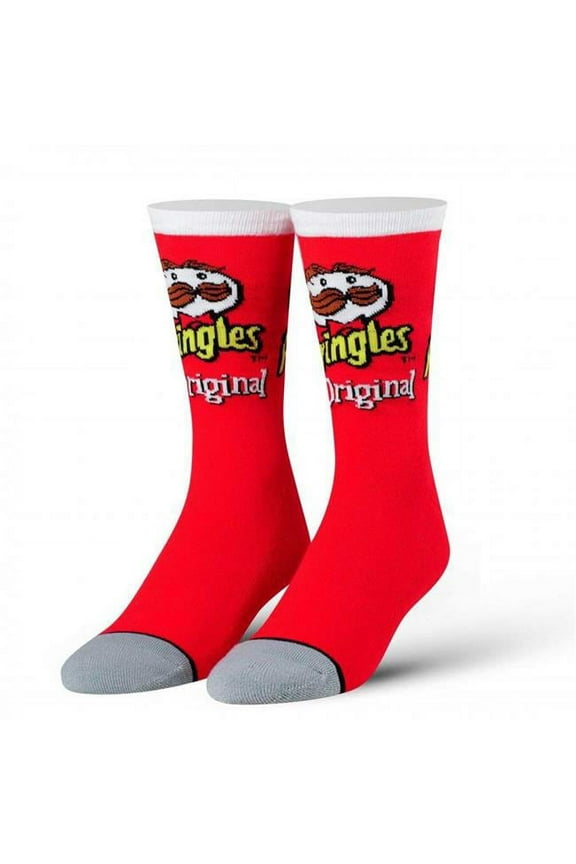 Cool Socks Novelty Crew Socks Men's Women's, Pringles Can, Graphic Print, Large