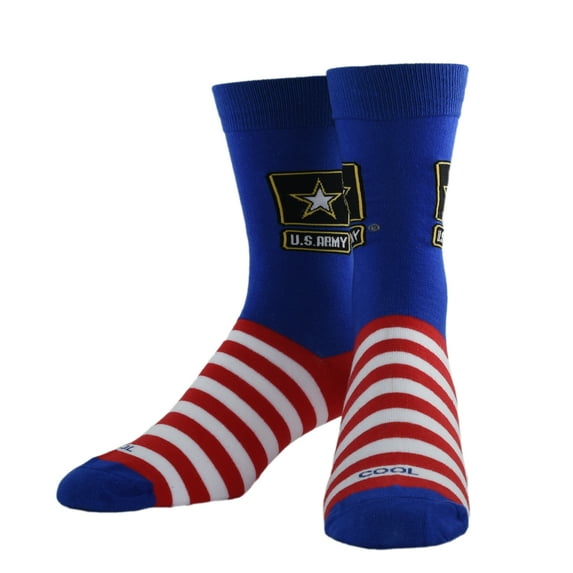 Cool Socks US Army Novelty Crew Socks Official USA Licensed Military Graphic Unisex Large Soft