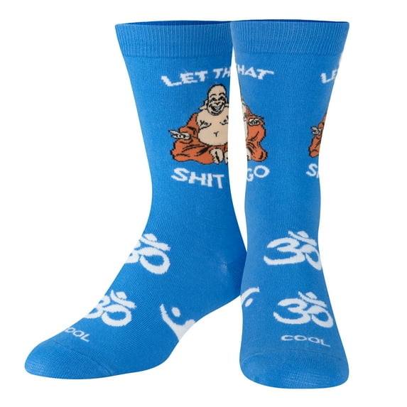 Cool Socks Novelty Crew Socks Women's Let That Go, Graphic Print, Large ,Female 9-13