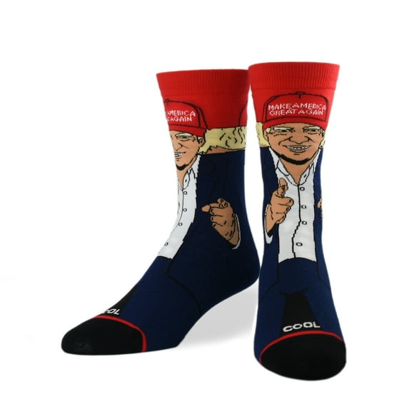 Cool Socks Novelty Crew Socks Women's MAGA, Make America Great, Graphic Print, Large