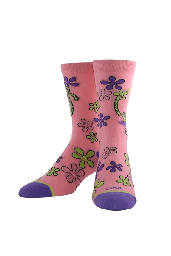 Novelty Crew Socks Women's SpongeBob, Baby Patrick, Graphic Print, Large