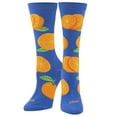 thumbnail image 1 of Cool Socks Oranges Fun Fruit Print Novelty Crew Socks for Women, 1 of 6