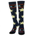 thumbnail image 1 of Cool Socks, Over the Calf Knee High Compression Socks, Fun Print Stars & Stripes, 1 of 6