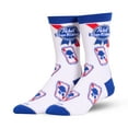 thumbnail image 1 of Cool Socks – Pabst Blue Ribbon Cans Crew Socks – Size Large for Men & Women – Vintage Beer Can, 1 of 4