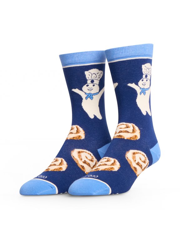 Cool Socks Pillsbury Rolls Snack Foodie Crew Socks, Size Medium