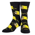 thumbnail image 1 of Cool Socks, Pre Historic SpongeBob, Mens Womens Crew, Funny Graphic Print, Large, 1 of 6