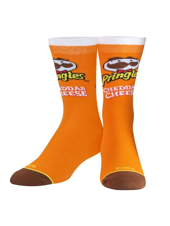 , Pringles Cheddar Cheese Chips, Mens Womens Crew, Funny Print, Large