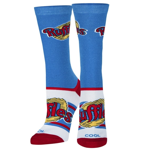 Cool Socks, Ruffles Logo Women's, Fun Novelty Crew Socks