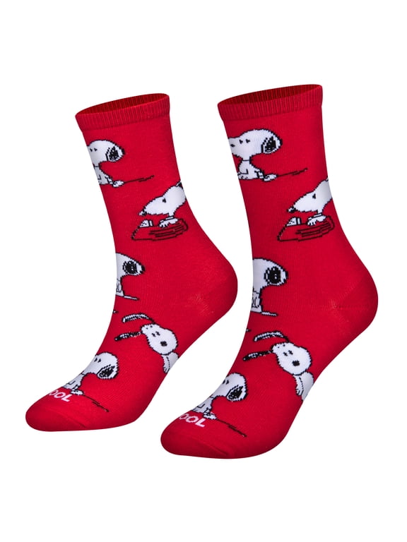 – Snoopy Crew Socks for Big Kids (Ages 7–10) – Peanuts Cartoon Novelty Sock – Fun Retro