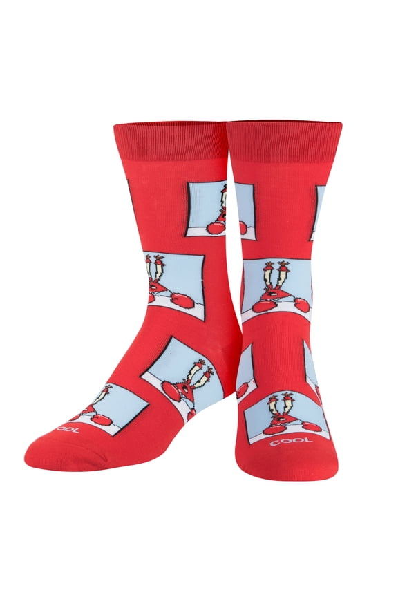 , SpongeBob, Mr. Krab, Mens Womens Crew, Funny Graphic Print, Large