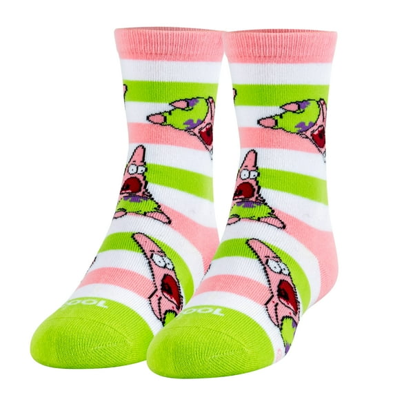 Cool Socks Squidward Crew Sock Official SpongeBob Squarepants Nickelodeon 90s Cartoon Kids Size