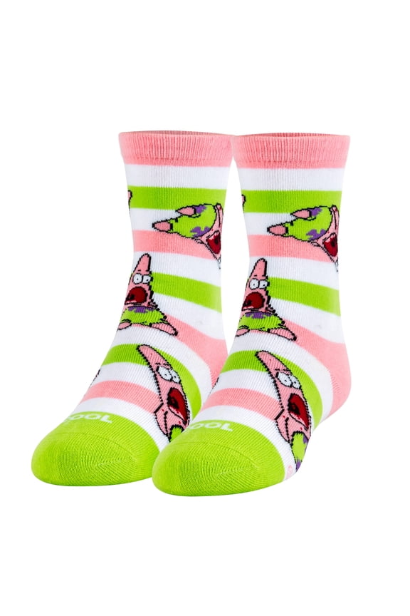 Cool Socks Squidward Crew Sock Official SpongeBob Squarepants Nickelodeon 90s Cartoon Kids Size