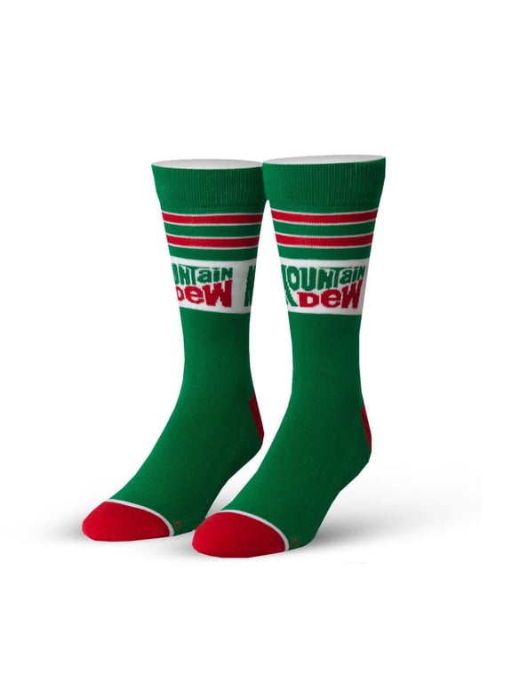 Mountan Dew Green One Size Fits Most Crew Socks