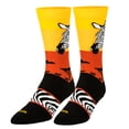 thumbnail image 1 of Cool Socks, Wild African Safari, Jungle Animal Designs, Fun Socks for Men, Zebra, 1 of 6