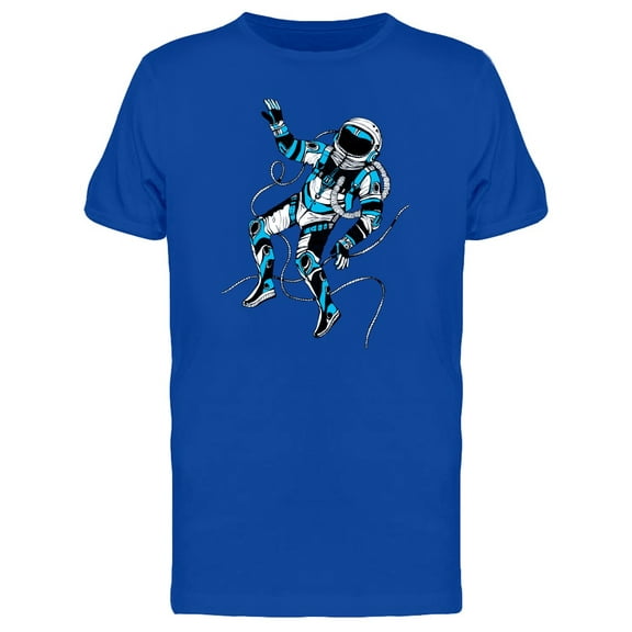 Cool Space Astronaut Doodle Tee Men's -Image by Shutterstock