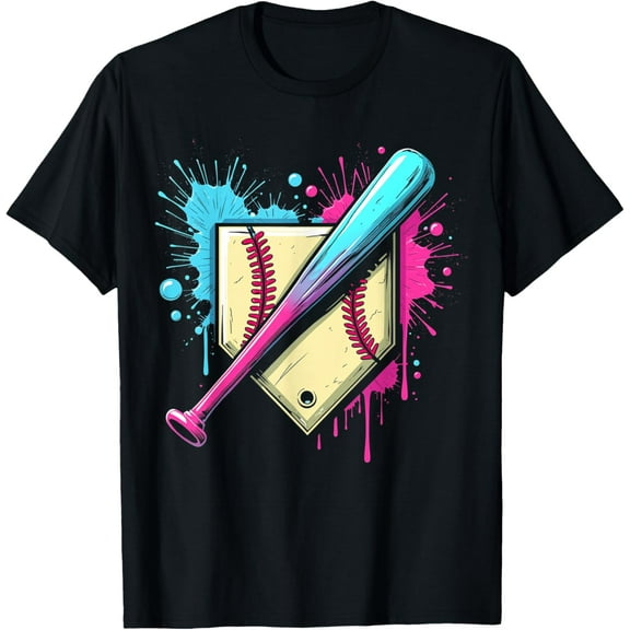 Cool Sport Baseball Home Plate Drip With Sprinkles Drip T-Shirt