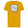 thumbnail image 1 of Cool Square Cow Cartoon Tee Men's -Image by Shutterstock, 1 of 1