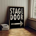 Cool Stage Door Modern Text Poster , Poster Print Only - Walmart.com