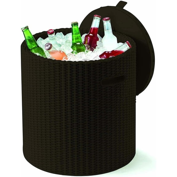 Cool Stool Garden Cooler Table, Brown, Capacity 39 litres