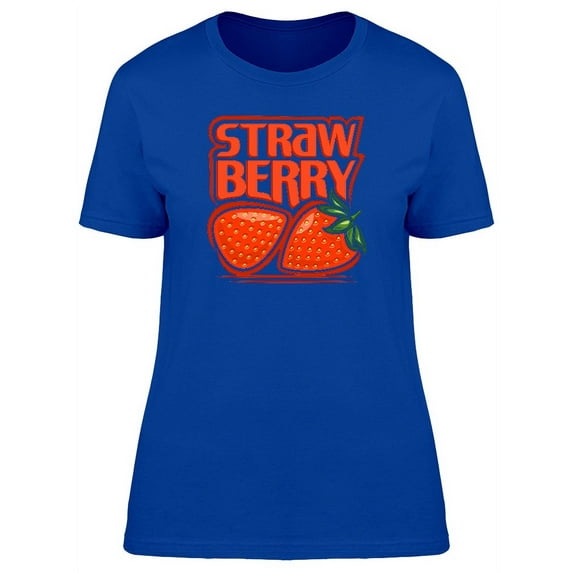 Cool Strawberries Doodle T-Shirt Women -Image by Shutterstock, Female Large