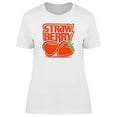 thumbnail image 1 of Cool Strawberries Doodle T-Shirt Women -Image by Shutterstock, Female Large, 1 of 2