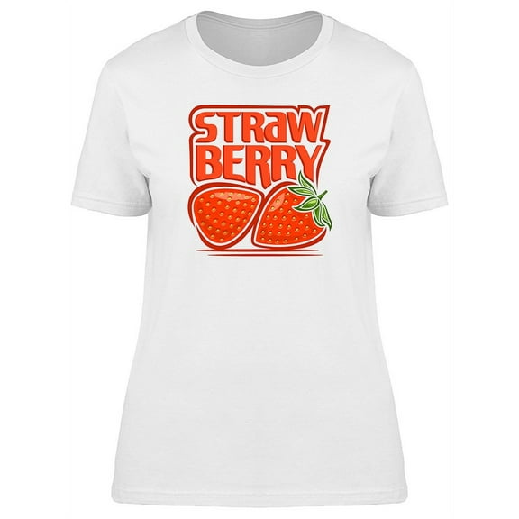 Cool Strawberries Doodle T-Shirt Women -Image by Shutterstock, Female XX-Large