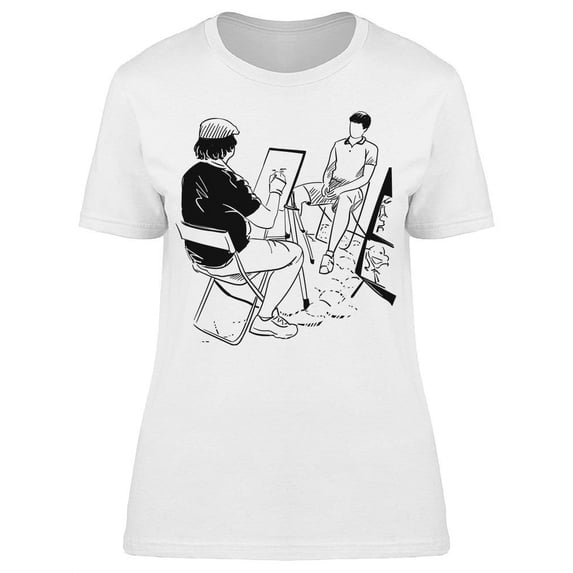 Cool Street Artist T-Shirt Women -Image by Shutterstock, Female Medium