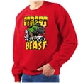 thumbnail image 1 of Cool Street Beast Cartoon Racecar Men's Crewneck Sweatshirt Brisco Brands S, 1 of 6