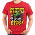thumbnail image 1 of Cool Street Beast Cartoon Racecar Men's Graphic T Shirt Tees Brisco Brands M, 1 of 6