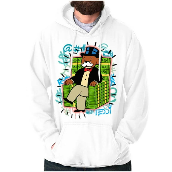 Cool Streetwear Cash Chair Teddy Bear Hoodie Sweatshirt Women Men Brisco Brands M