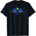 thumbnail image 1 of Cool Stylized Pickleball with Paddles and Ball Pickleball T-Shirt TShirt, 1 of 4